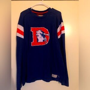 Throwback Broncos Reebok NFL Gridiron Classic long sleeve shirt. XL